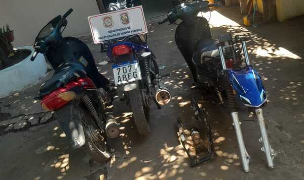 Aprehenden a dos menores y recuperan motocicletas robadas en Concepción