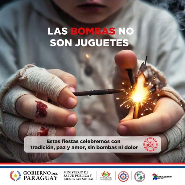 Lesiones por pirotecnia pueden costar entre G. 400 y 500 millones