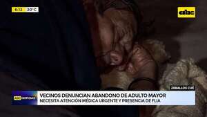 Zeballos Cué: vecinos denuncian abandono de un adulto mayor   - ABC Noticias - ABC Color