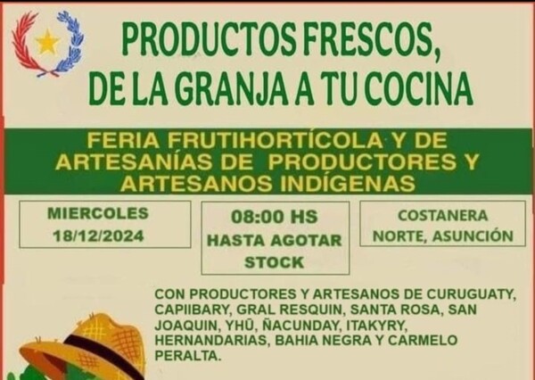 Comunidades indígenas organizan su Feria Navideña en la Costanera de Asunción