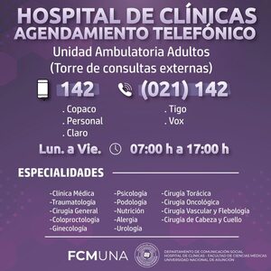 Clínicas: Nuevo sistema de agendamiento en Gineco-Obstetricia de la FCMUNA » San Lorenzo PY