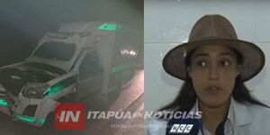 DIRECTORA MÉDICA CHOCA AMBULANCIA Y DA POSITIVO A ALCOTEST - Itapúa Noticias