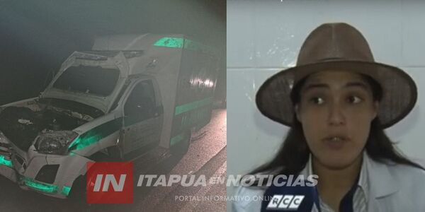 DIRECTORA MÉDICA CHOCA AMBULANCIA Y DA POSITIVO A ALCOTEST - Itapúa Noticias