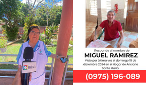 Abuelito se escapa por tercera vez del Hogar de Ancianos Santa María en Encarnación