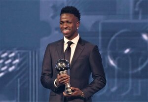 Versus / Premios The Best: Vinicius fue elegido como el mejor jugador del 2024