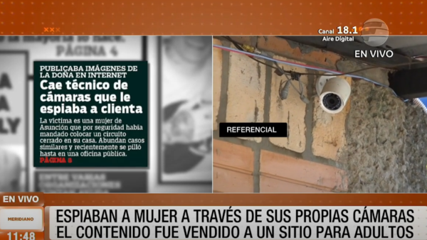 ¡Cuidado! Descubrió que la espiaban desde su propia cámara