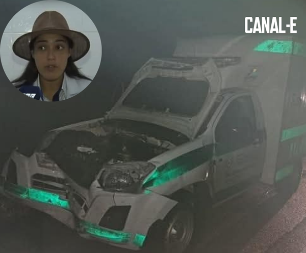 DOCTORA BORRACHA CHOCÓ UNA AMBULANCIA EN EL CHACO