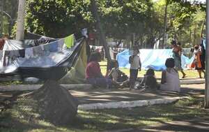 Aborígenes de otros departamentos colman plazas de Ciudad del Este  - ABC en el Este - ABC Color