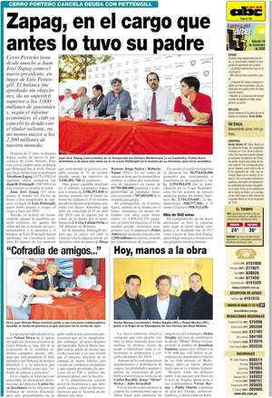 Hace 15 años, JJ Zapag asumía la presidencia de Cerro Porteño - Fútbol - ABC Color