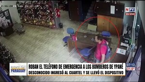 Malviviente roba celular de emergencias de los bomberos de Ypané