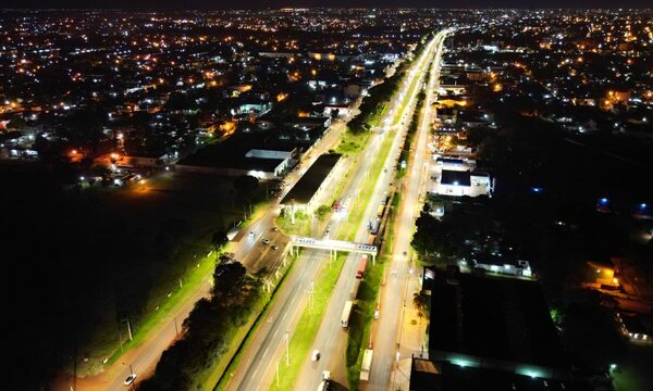 Ciudad del Este y Minga Guazú se modernizan con nuevo sistema de iluminación pública