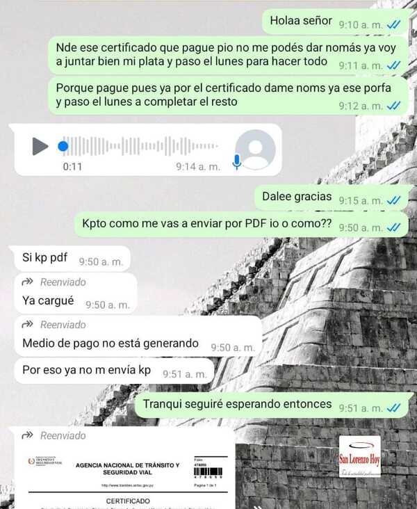Denuncian supuestas irregularidades en la expedición de certificados de primeros auxilios en Auto Escuela Yberá - San Lorenzo Hoy