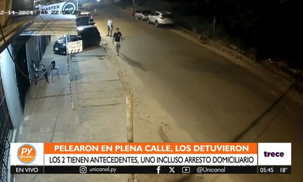 Tenía arresto domiciliario ra’e, pero lo detuvieron en la calle tras una pelea