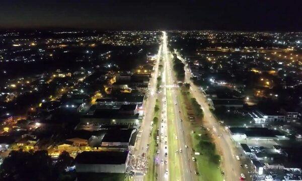 Nuevas obras de iluminación pública en Ciudad del Este y Minga Guazú