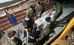 Incautan camión cargado con una tonelada de marihuana oculta dentro de columnas de hormigón - ABC en el Este - ABC Color
