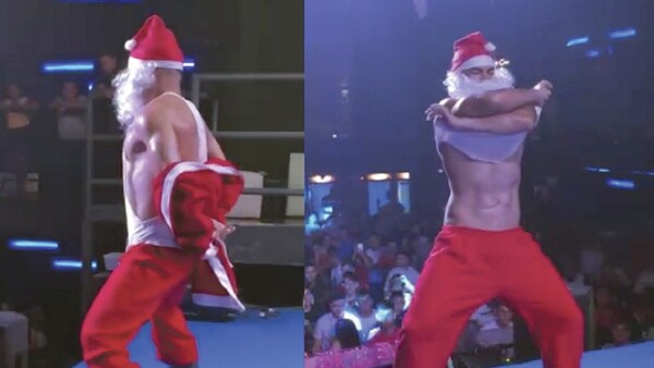 “Papá Noel” ahora hace show hot y causa revuelo