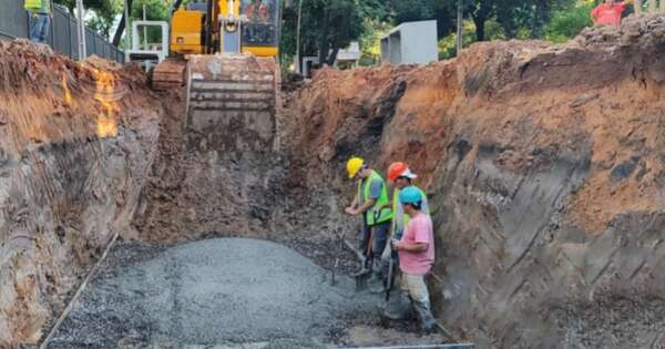 Diario HOY | Avanzan obras de desagüe pluvial en Avda. Mariscal López