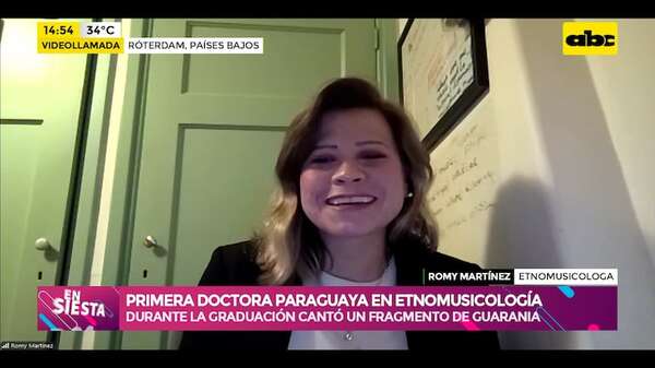 Video: Romy Martínez, primera mujer paraguaya en obtener doctorado en Etnomusicología - Ensiestados - ABC Color