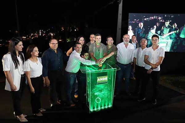 Gobierno nacional, Gobernación de Alto Paraná y Ande inauguran trabajos de iluminación en Minga Guazú y Ciudad del Este | DIARIO PRIMERA PLANA