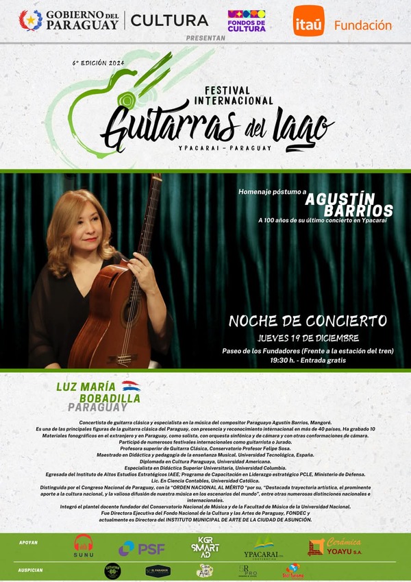 Festival Internacional de Guitarras del lago rinde homenaje a Mangoré • RADIO NACIONAL