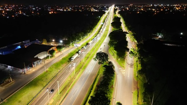 Habilitaron iluminación pública en Ciudad del Este y Minga Guazú