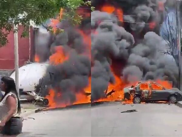 (VIDEO). Mueren dos pilotos al estrellarse un avión privado en Argentina