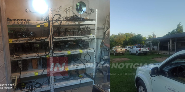 DESCUBREN GRANJA DE CRIPTOMINERÍA EN SAN PEDRO DEL PNÁ. - Itapúa Noticias