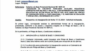 Itaipú da la espalda a fabricantes locales y pide mobiliarios chinos