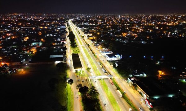 Inauguran imponente iluminación CDE – Minga Guazú, en trabajo conjunto de Gobernación, Ande y el gobierno – Diario TNPRESS