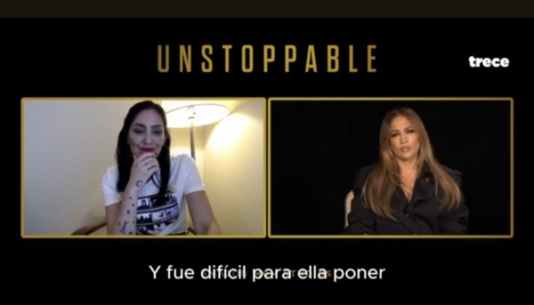 ¡Lu Sapena tuvo el privilegio de entrevistar a Jennifer López! - trece