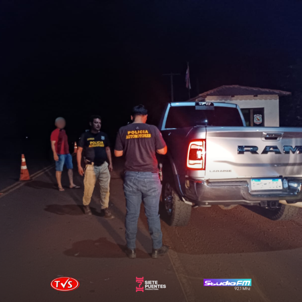 RECUPERAN CAMIONETA DENUNCIADA COMO ROBADA EN CANINDEYÚ - TVS