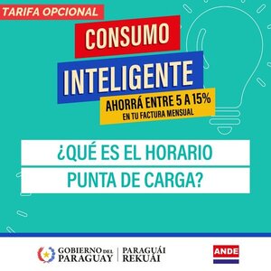 ANDE continua con la campaña «Consumo Inteligente» nueva tarifa por tramo horario • RADIO NACIONAL