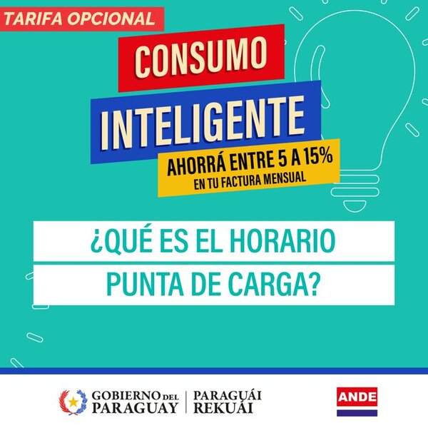 ANDE continua con la campaña «Consumo Inteligente» nueva tarifa por tramo horario • RADIO NACIONAL