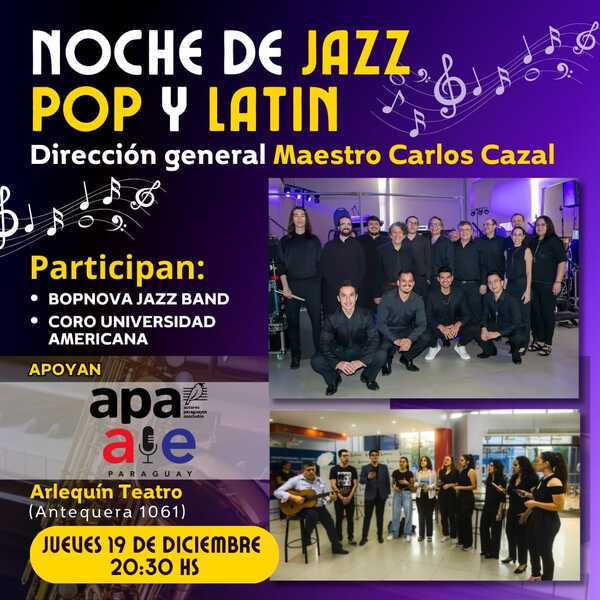 La noche de Jazz, Pop y Latin se realiza este jueves en el Arlequín Teatro • RADIO NACIONAL
