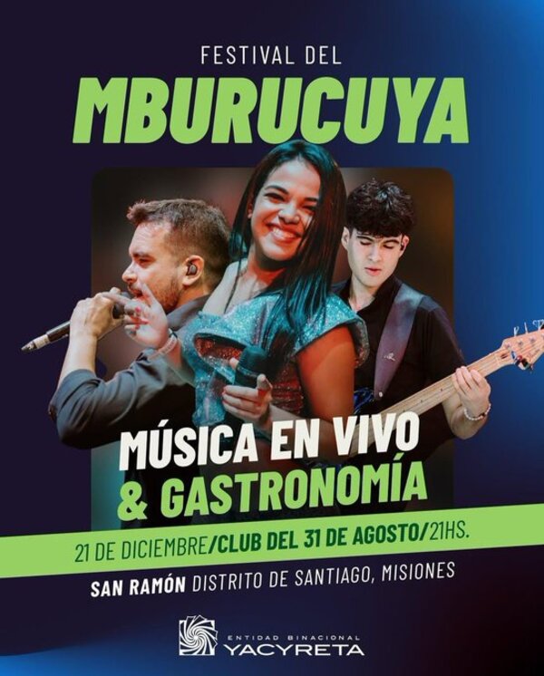 La EBY invita al Festival del Mburucuya en San Ramón Misiones • RADIO NACIONAL