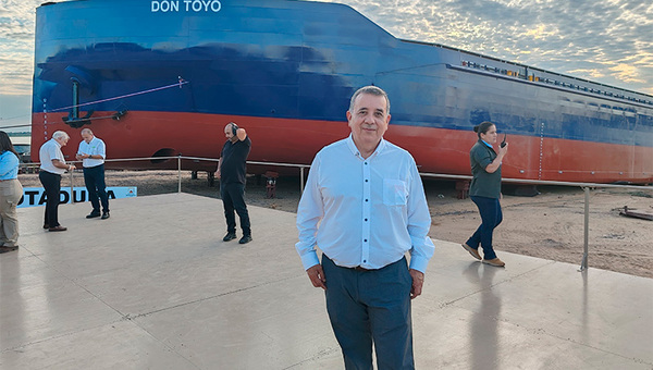 Don Toyo está listo para navegar: el buque fluvial más grande de Paraguay y de la hidrovía