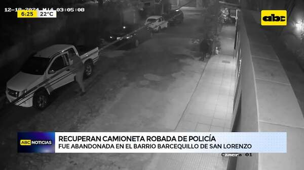Video: Recuperan camioneta de la policía que había sido robada - ABC Noticias - ABC Color