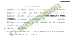Rechazan libertad ambulatoria del “maestro” Diego Parra 
