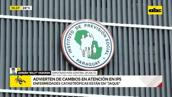 Más cambios en IPS: proyectan dejar de cubrir enfermedades catastróficas, denuncia diputado  - ABC Noticias - ABC Color