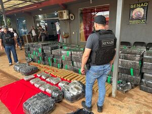 Incautan más de 4 toneladas de marihuana en Santa Rosa del Aguaray tras persecución