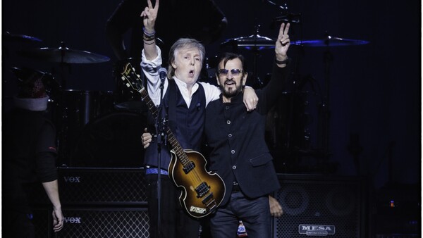 Reecuentro de los Beatles: Paul McCartney y Ringo Starr tocan juntos en Londres