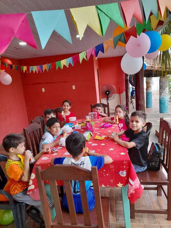 Niños participan de colonia de vacaciones con cierre de pesebre viviente en Concepción