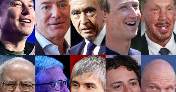 Los 10 hombres más ricos del mundo