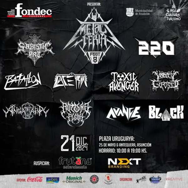 Invitan a la 8va edición de la Metal Feria este sábado en la Plaza Uruguaya • RADIO NACIONAL