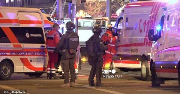 La Nación / Alemania: reportan entre 60 y 80 heridos en atropello de automóvil en mercado navideño