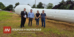 VILLA SANTA MARÍA CONTARÁ CON AGUA POTABLE GRACIAS A UN NUEVO TANQUE Y OBRAS EN SU POZO ARTESIANO - Itapúa Noticias