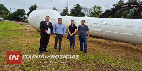VILLA SANTA MARÍA CONTARÁ CON AGUA POTABLE GRACIAS A UN NUEVO TANQUE Y OBRAS EN SU POZO ARTESIANO - Itapúa Noticias