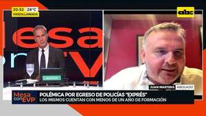Polémica por egreso de policías exprés: “nos genera temor y desconfianza”, dice abogado - Mesa de Periodistas - ABC Color