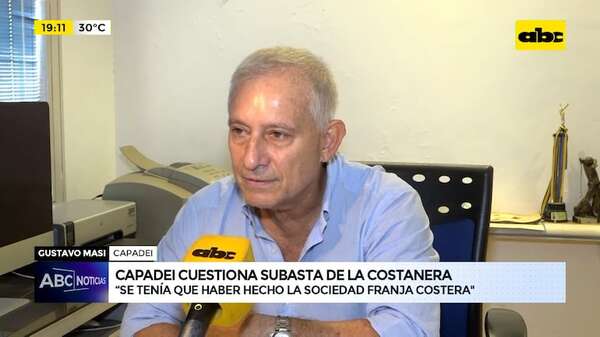Video: Capadei cuestiona subasta de la Costanera y al “mitómano” intendente de Asunción - ABC Noticias - ABC Color