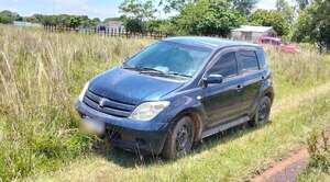 Hallan auto utilizado para asalto a casa de cubiertas de Ypané - Noticiero Paraguay